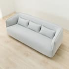 3人掛けソファ 布張りタイプ (リラックスラウンドSU01 LGY) 7枚目画像