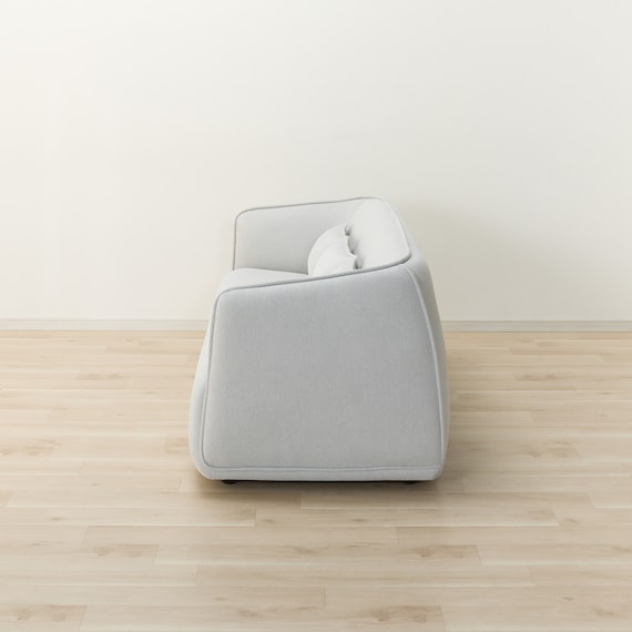 3人掛けソファ 布張りタイプ (リラックスラウンドSU01 LGY) 9枚目画像