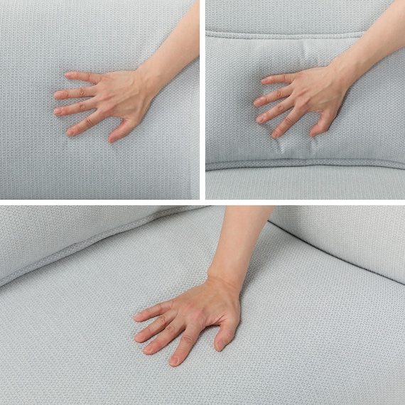 3人掛けソファ 布張りタイプ (リラックスラウンドSU01 LGY) 10枚目画像