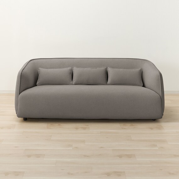 3人掛けソファ 布張りタイプ (リラックスラウンドSU01 GY) 8枚目画像