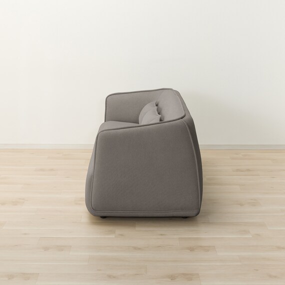 3人掛けソファ 布張りタイプ (リラックスラウンドSU01 GY) 9枚目画像