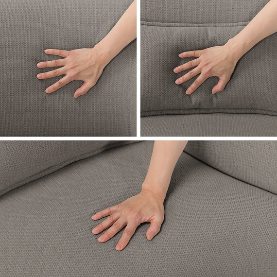 3人掛けソファ 布張りタイプ (リラックスラウンドSU01 GY) 10枚目画像