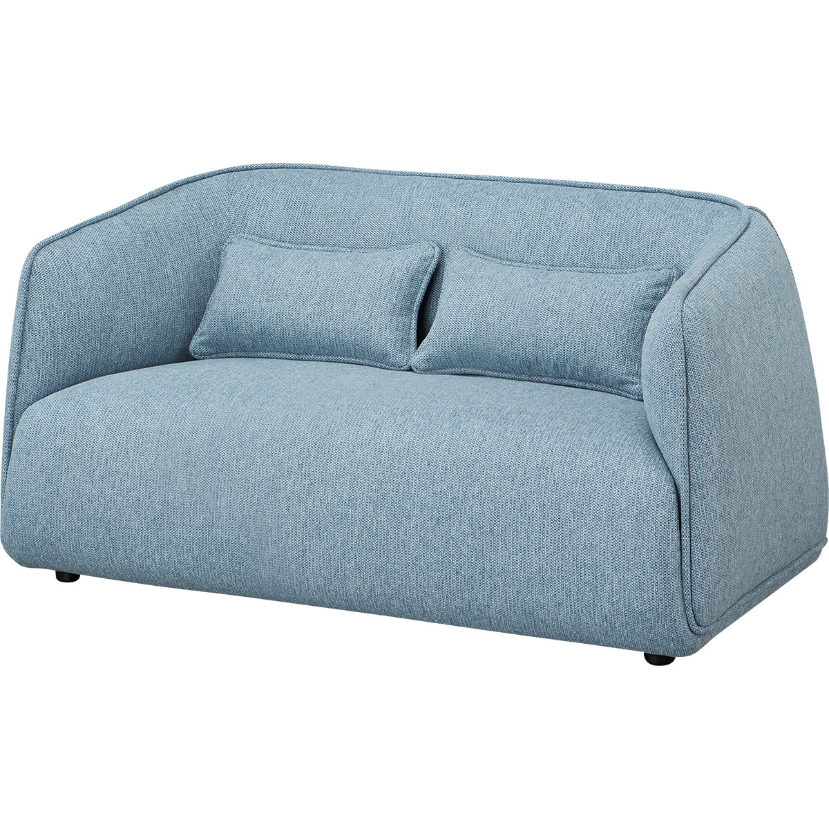 【美品】ニトリ　ファブリック 2人掛けソファ　ブルー rich1150174s01.jpg