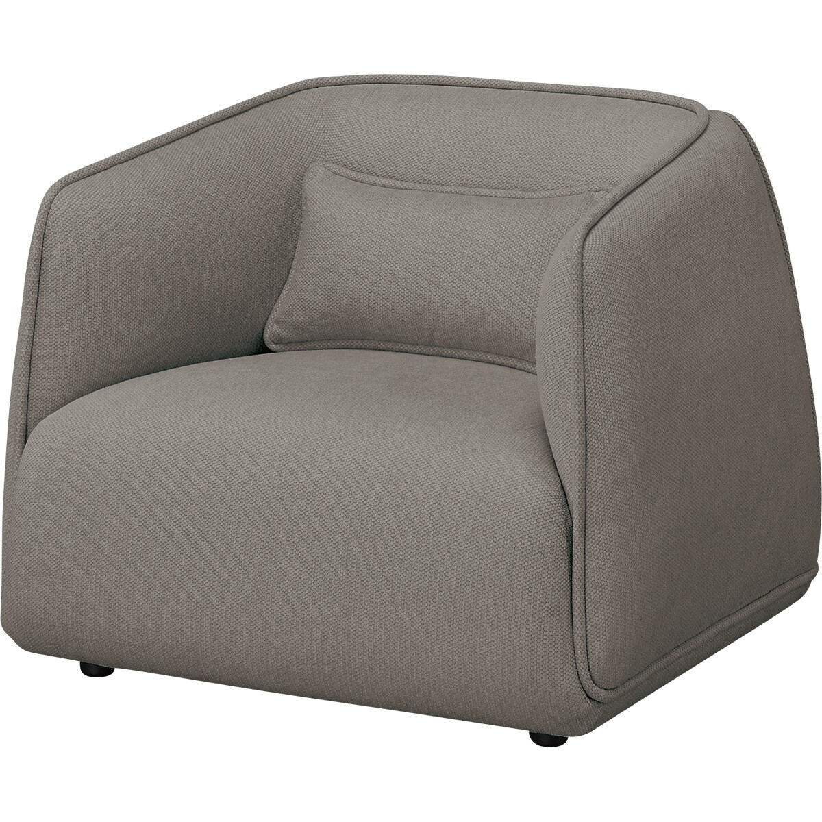 1人掛けソファ 布張りタイプ (リラックスラウンド SU01 GY) | ニトリ