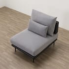 1人掛けアームレスソファ 布張りタイプ (SV05 GY) 9枚目画像