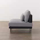 1人掛けアームレスソファ 布張りタイプ (SV05 GY) 11枚目画像