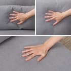 1人掛けアームレスソファ 布張りタイプ (SV05 GY) 12枚目画像