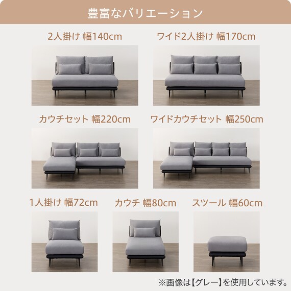 スツール 布張りタイプ (SV05 GY) 4枚目画像