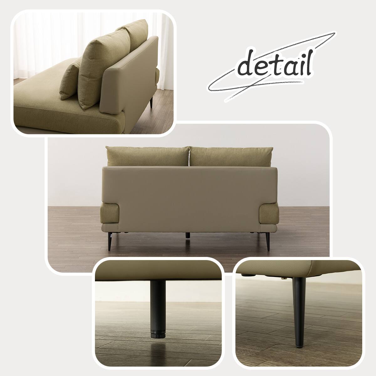 2人掛けソファ 布張りタイプ(SV05 GR) | ニトリネット【公式】 家具