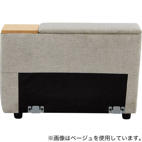 【KK6133専用】収納ユニット 布張りタイプ (KK6133 LGY) 4枚目画像