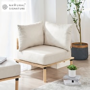 【NATURAL SIGNATURE】天然木コーナーソファ
