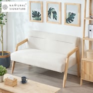 【NATURAL SIGNATURE】天然木 肘付き2Pソファ