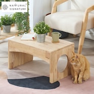 【NATURAL SIGNATURE】天然木 ペットと過ごせるマルチテーブル