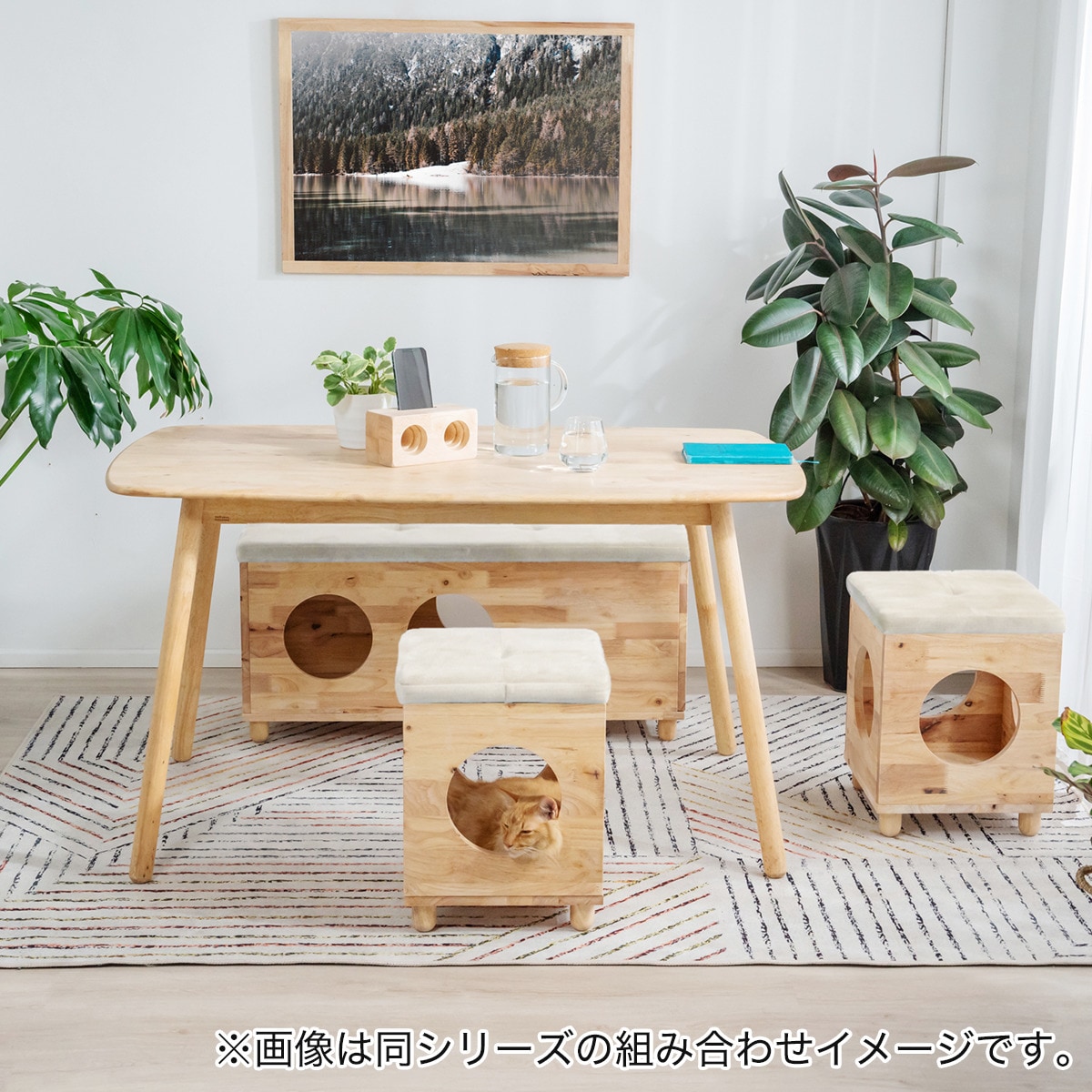 NATURAL SIGNATURE】天然木2Pスツール | ニトリネット【公式】 家具