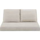 2人掛けローソファ 布張りタイプ (XL14 BE) 2枚目画像