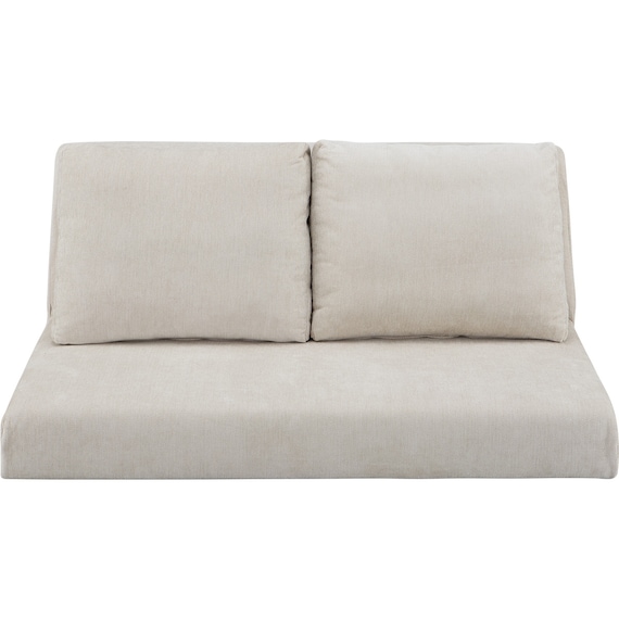 2人掛けローソファ 布張りタイプ (XL14 BE) 2枚目画像