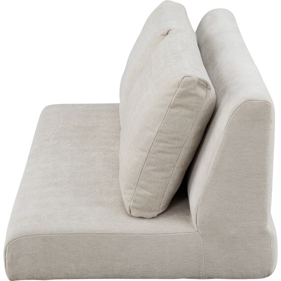 2人掛けローソファ 布張りタイプ (XL14 BE) 3枚目画像