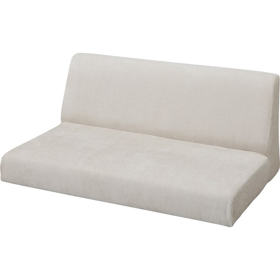 2人掛けローソファ 布張りタイプ (XL14 BE) 5枚目画像