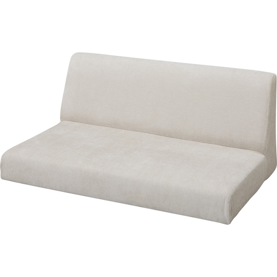 2人掛けローソファ 布張りタイプ (XL14 BE) 5枚目画像