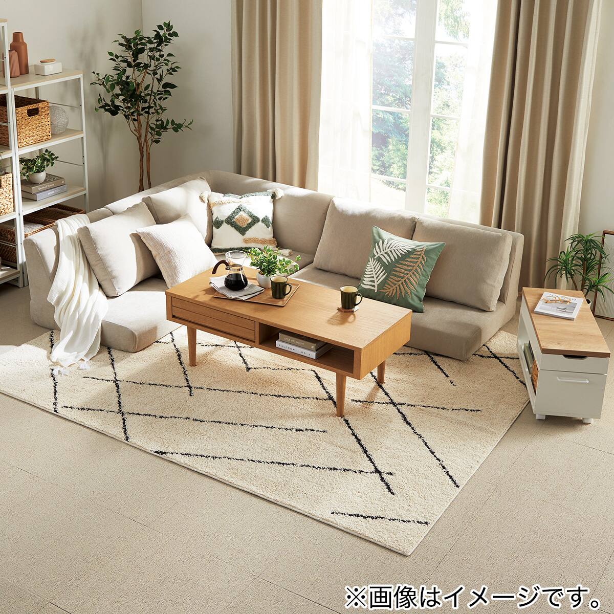 コーナーローソファ 布張りタイプ (XL14 DGY) | ニトリネット【公式