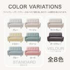 カジュアルソファ 布張りタイプ (パック5 GR) 9枚目画像