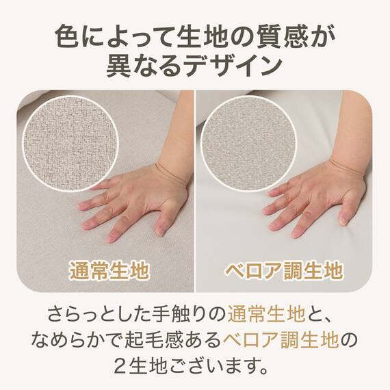 カジュアルソファ 布張りタイプ (パック5 GY) 3枚目画像