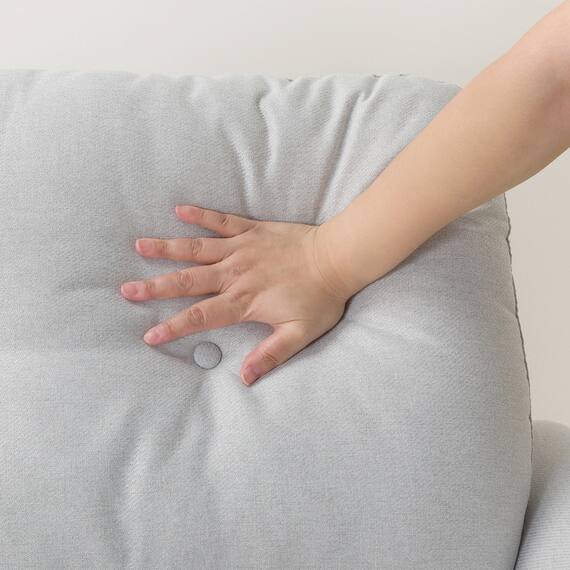 カジュアルソファ 布張りタイプ (パック5 GY) 15枚目画像