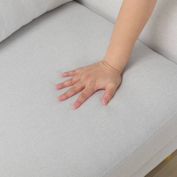 カジュアルソファ 布張りタイプ (パック5 GY) 16枚目画像