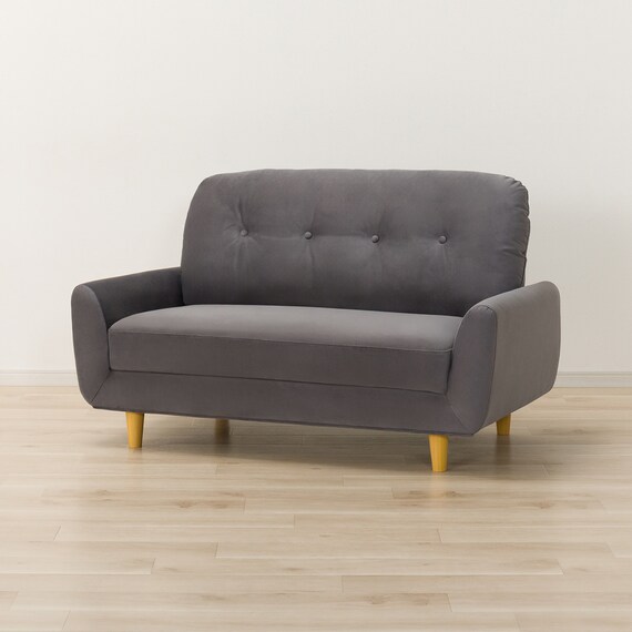 カジュアルソファ 布張りタイプ (パック5 SP ベロア調生地 DGY) 11枚目画像