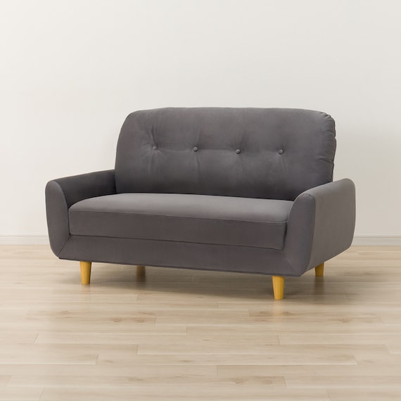 カジュアルソファ 布張りタイプ (パック5 SP ベロア調生地 DGY) 11枚目画像