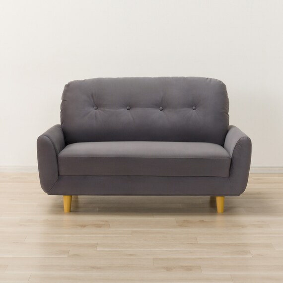 カジュアルソファ 布張りタイプ (パック5 SP ベロア調生地 DGY) 12枚目画像