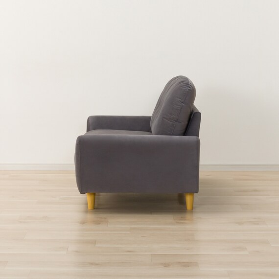 カジュアルソファ 布張りタイプ (パック5 SP ベロア調生地 DGY) 13枚目画像