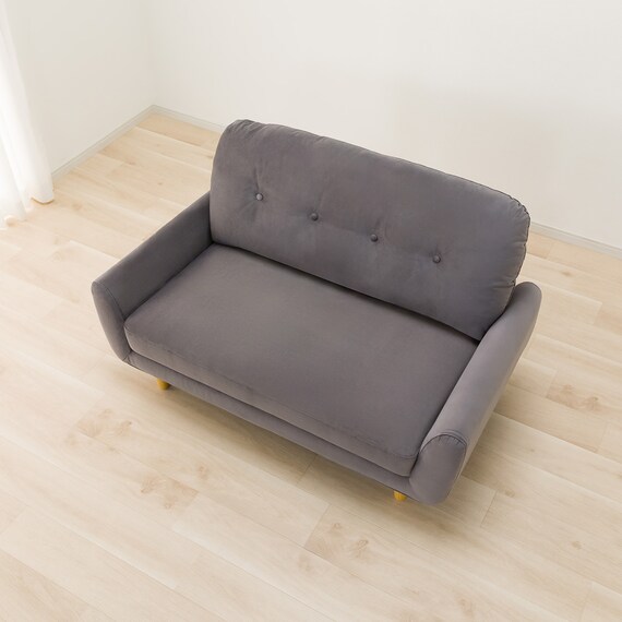 カジュアルソファ 布張りタイプ (パック5 SP ベロア調生地 DGY) 14枚目画像