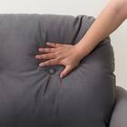 カジュアルソファ 布張りタイプ (パック5 SP ベロア調生地 DGY) 15枚目画像