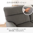 2人掛け布張りソファ(キース GY)【島忠ホームズ商品】 3枚目画像
