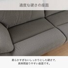 2人掛け布張りソファ(キース GY)【島忠ホームズ商品】 4枚目画像