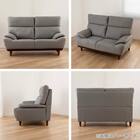 2人掛け布張りソファ(キース GY)【島忠ホームズ商品】 19枚目画像