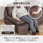 3人掛けソファ(ロジャー BR)【島忠ホームズ商品】 5枚目画像