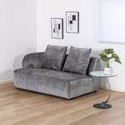 2人掛け片肘ソファ 布張りタイプ(スロウ R DGY)【島忠ホームズ商品】 1枚目画像