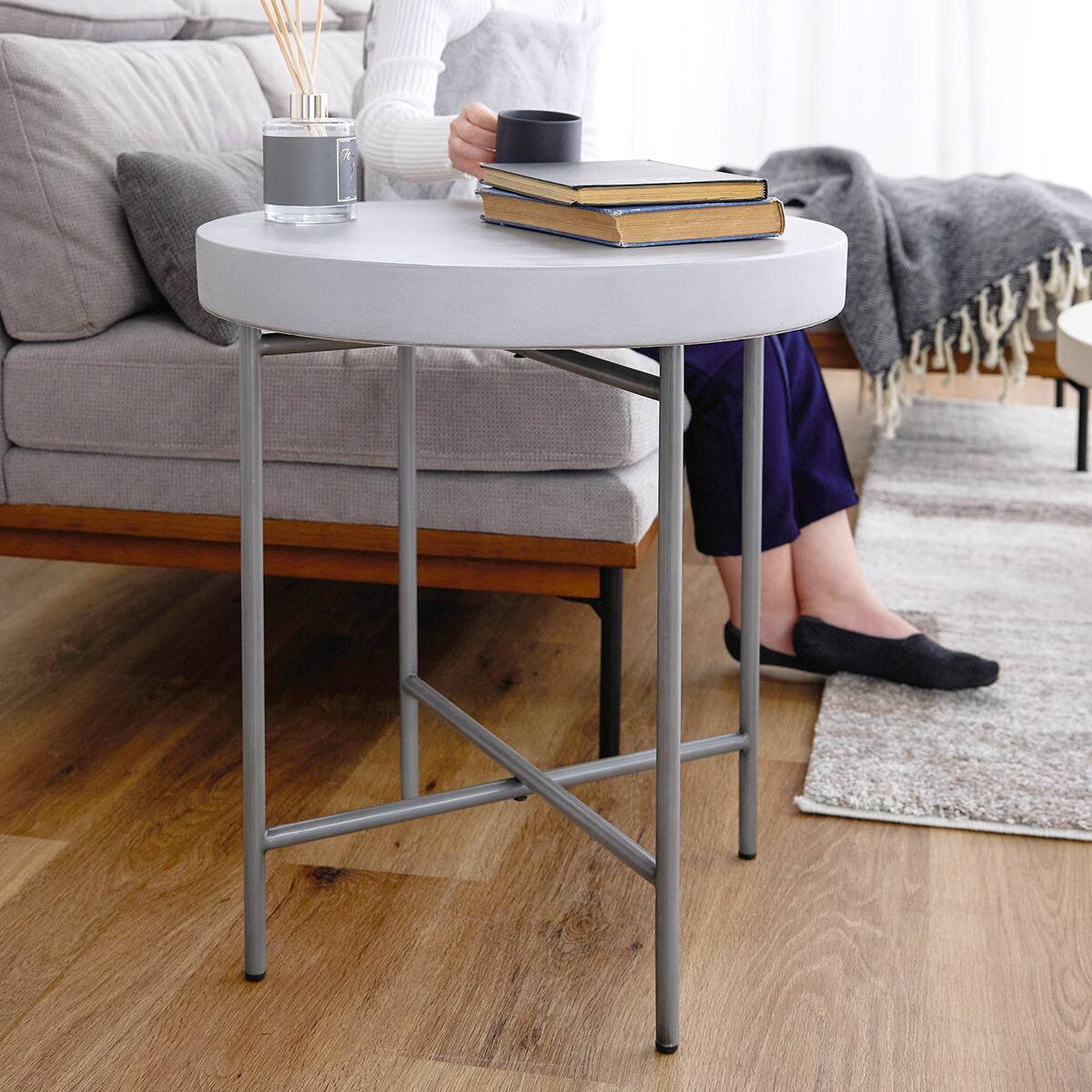 モルタルサイドテーブル (CRT50 GY) | ニトリネット【公式】 家具