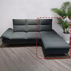 布張りシェーズロングソファL(ヴァリS DGY)【島忠ホームズ商品】 1枚目画像