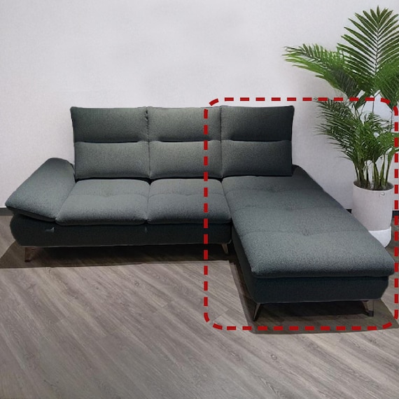 布張りシェーズロングソファL(ヴァリS DGY)【島忠ホームズ商品】 1枚目画像