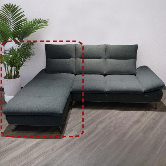 布張りシェーズロングソファR(ヴァリS DGY)【島忠ホームズ商品】 1枚目画像