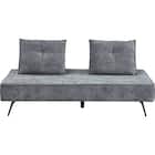 背もたれの角度が6段階調整可能な布張りマルチソファ(XL12 GY) 3枚目画像