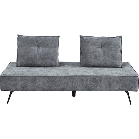 背もたれの角度が6段階調整可能な布張りマルチソファ(XL12 GY) 3枚目画像