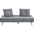 背もたれの角度が6段階調整可能な布張りマルチソファ(XL12 GY) 4枚目画像