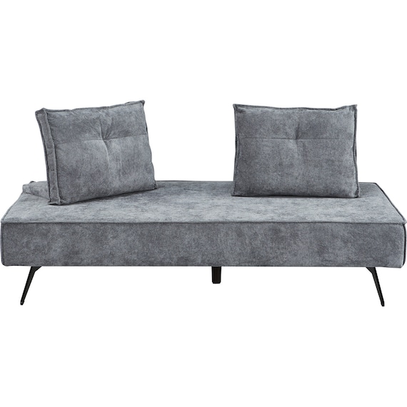 背もたれの角度が6段階調整可能な布張りマルチソファ(XL12 GY) 4枚目画像