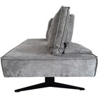 背もたれの角度が6段階調整可能な布張りマルチソファ(XL12 GY) 5枚目画像