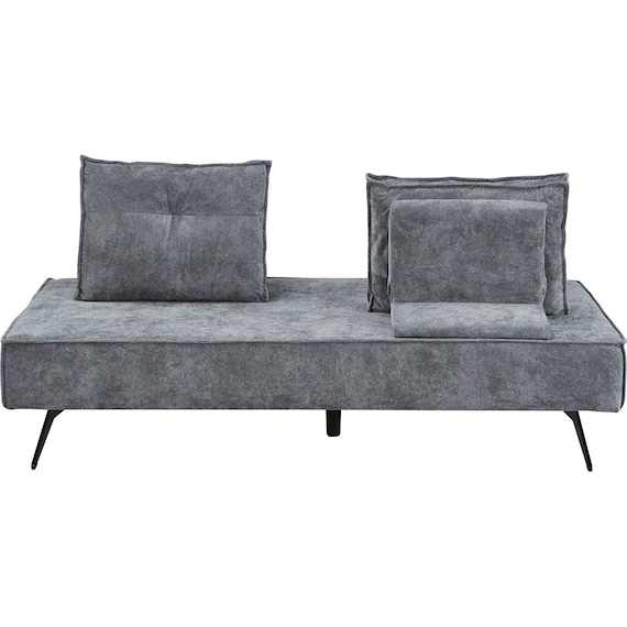 背もたれの角度が6段階調整可能な布張りマルチソファ(XL12 GY) 5枚目画像