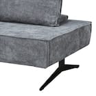 背もたれの角度が6段階調整可能な布張りマルチソファ(XL12 GY) 6枚目画像